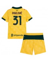 Otroške Nogometnih dresov AC Milan Strahinja Pavlovic #31 Tretji 2025-26 Kratki rokavi (+ hlače)